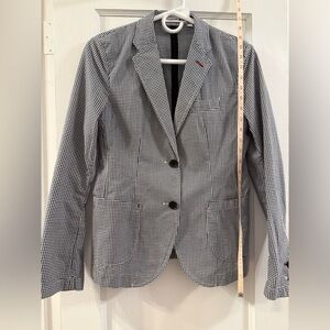 Uniqlo x Inès de La Fressange Gingham Blazer XS Paris Collection 100% cotton